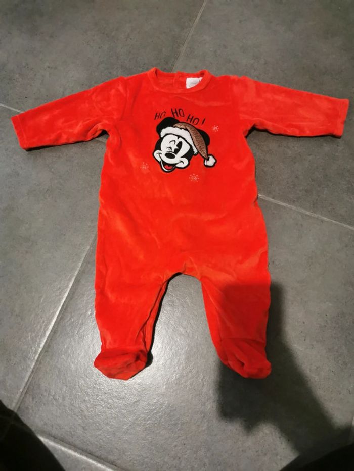 Babygros 6 mois mickey Noël
