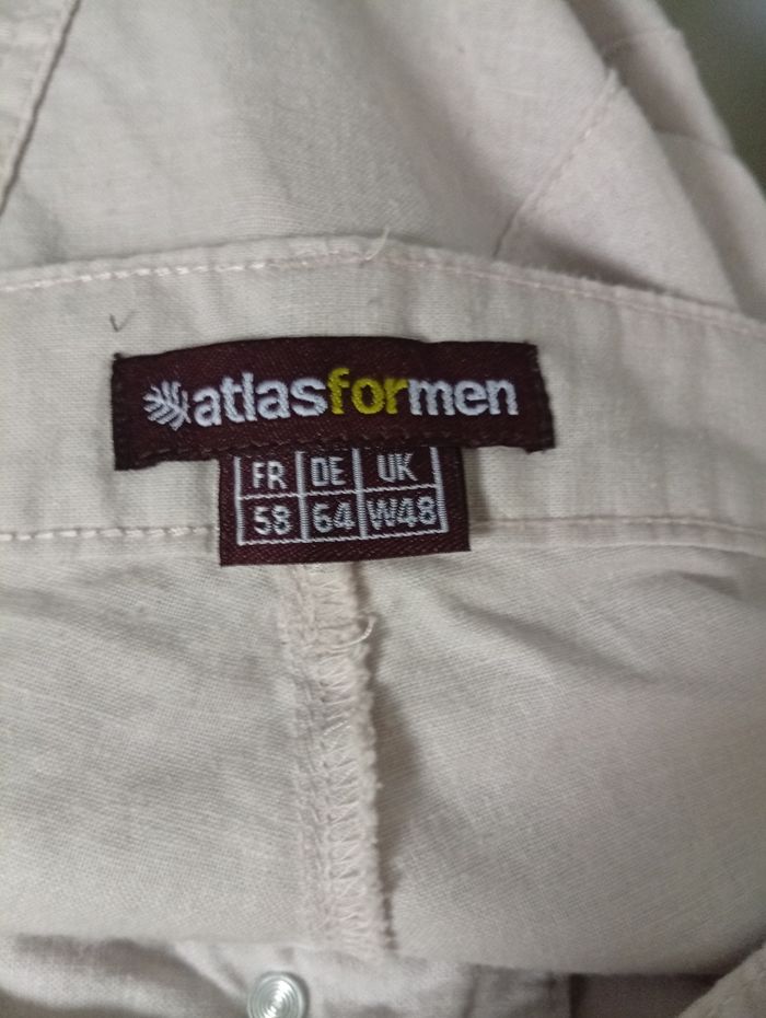 Joli pantalon droit peux faire mixte 52% coton et 46% Lin - photo numéro 5