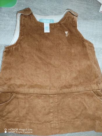 Robe velours avec gilet