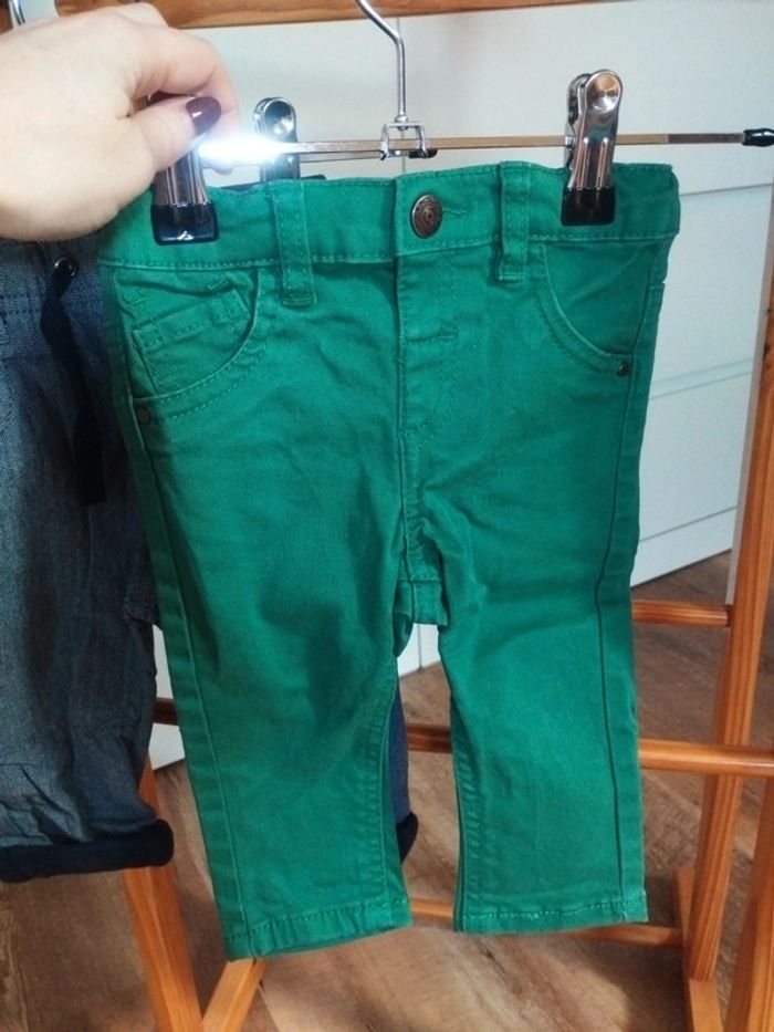 Lot de 2 pantalons bébé garçon taille 6 mois - photo numéro 2