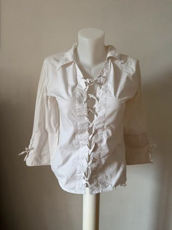 Blouse blanche caroll taille 36 en bon état