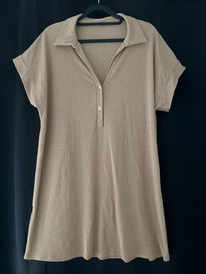 Robe T shirt a paillettes