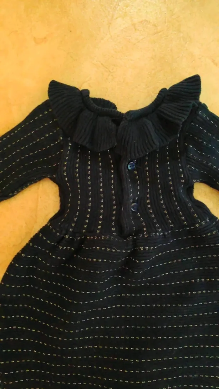 Robe bleue marine 6 mois Kiabi - photo numéro 2