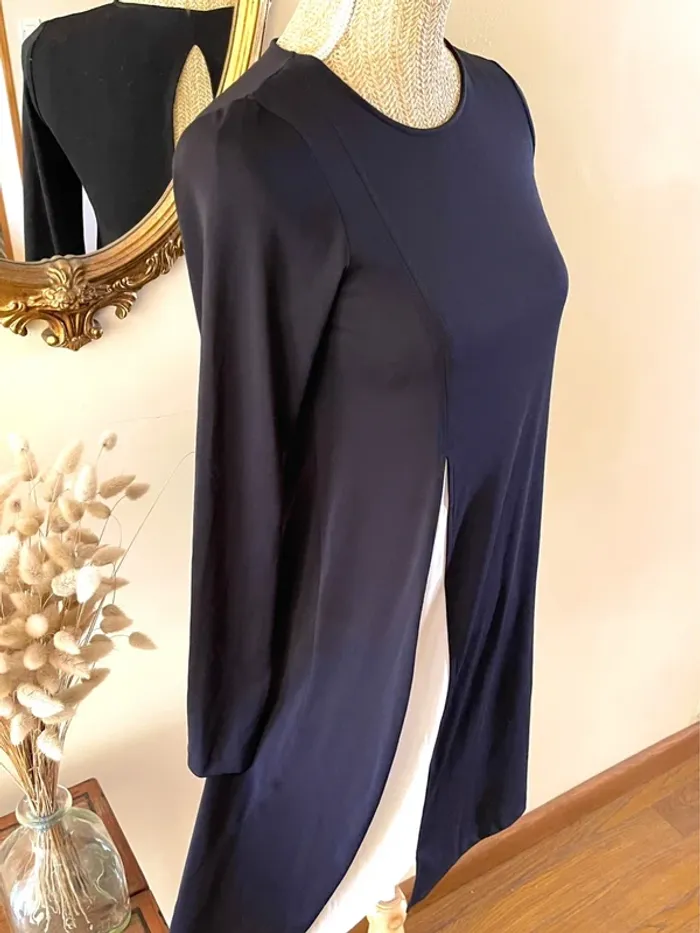 Robe Noire à Manches Longues Style Patineuse – Zara – Taille M - photo numéro 8