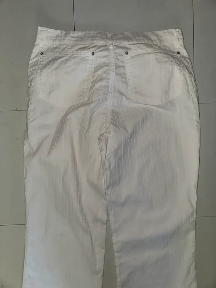 Magnifique pantalon droit blanc Aqua Jeans Neuf T40 - photo numéro 9