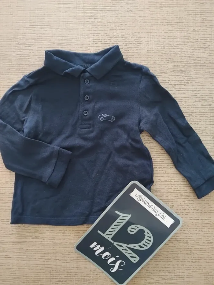 Haut manches longues 12 mois / 73-76 cm