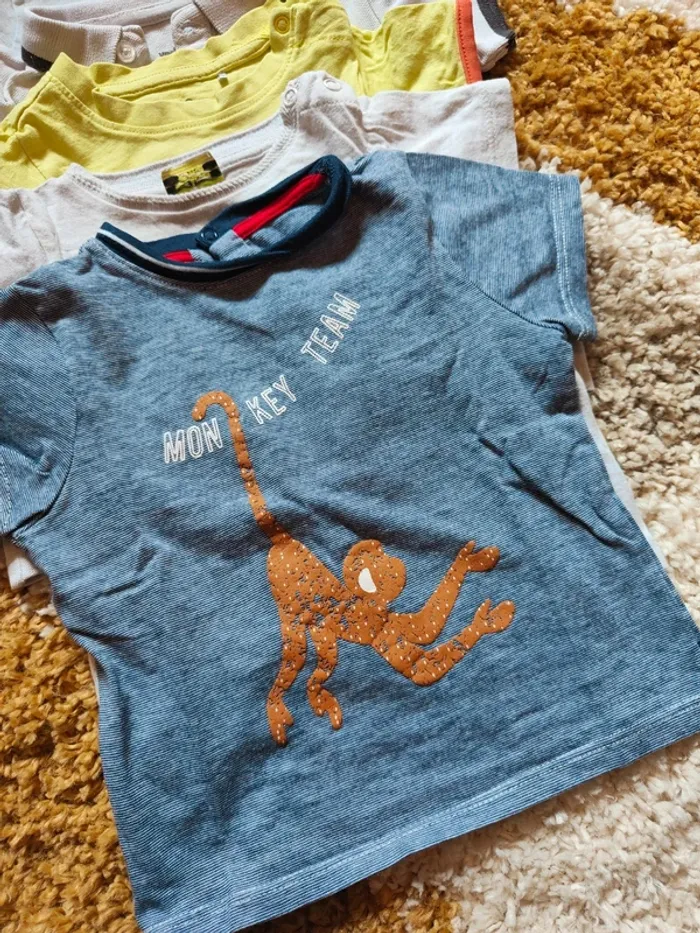 Lot 8 t-shirts manches courtes et chemise - photo numéro 3