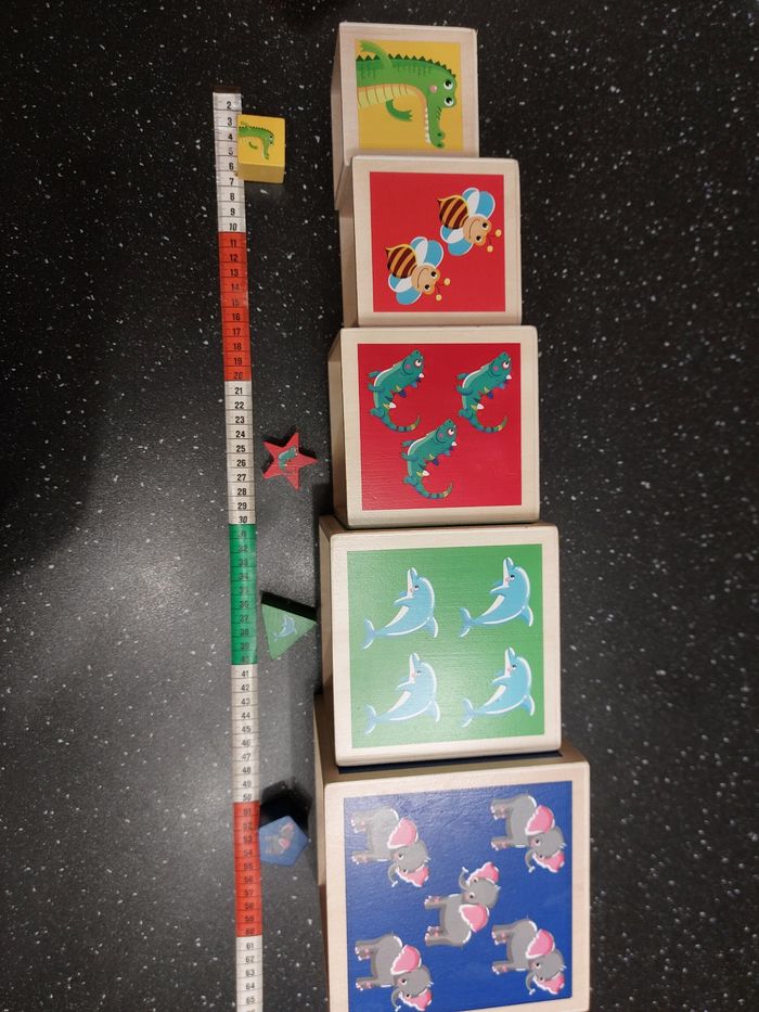 Lot 5 cubes à formes - photo numéro 4