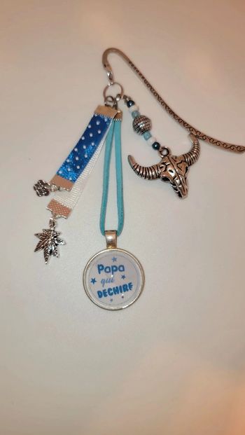 Cadeau papa, marque page " papa qui dechire"