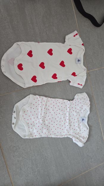 Lot de 2 body petit bateaux 3mois