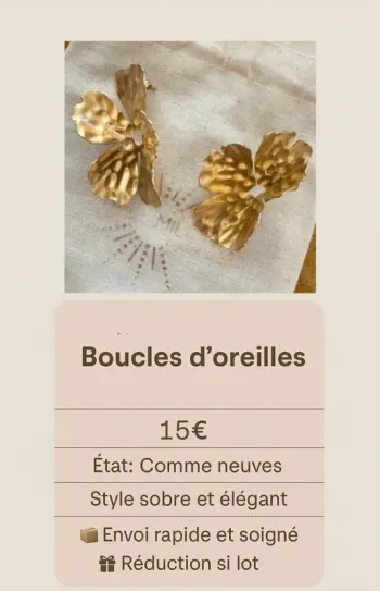 boucles d’oreilles flowers