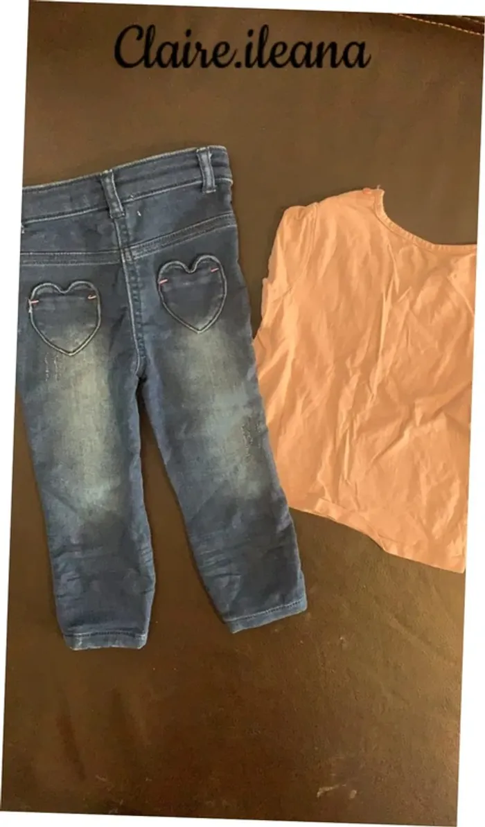 🛑jean / t-shirt 🛑 12 mois - photo numéro 4