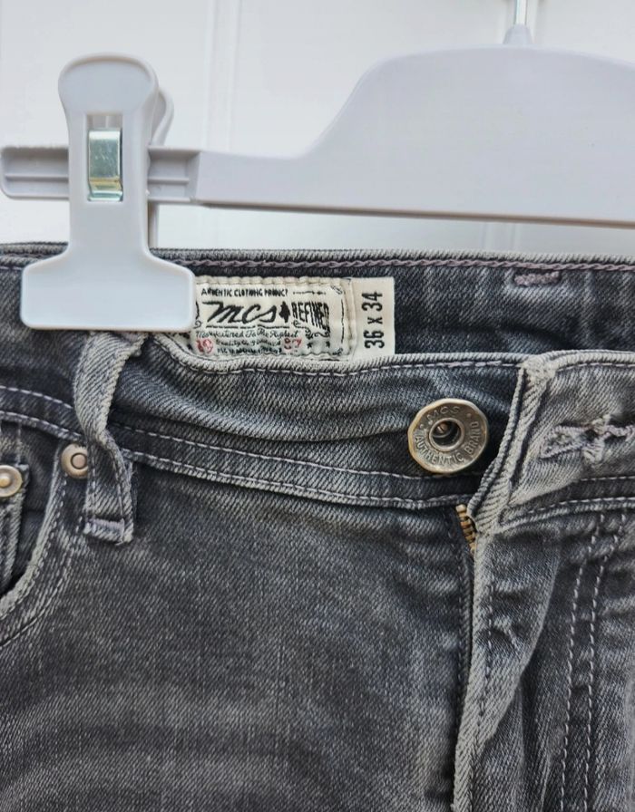 Jean skinny gris noir taille L - photo numéro 4