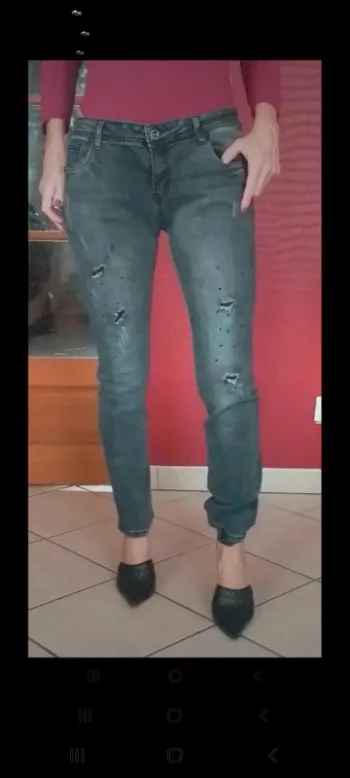 Jean 👖 XL perles et broderies