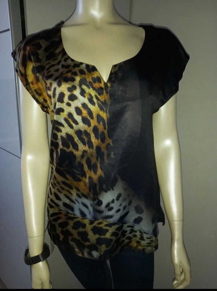 Top by Teddy Smith neuf léopard printemps original taille S