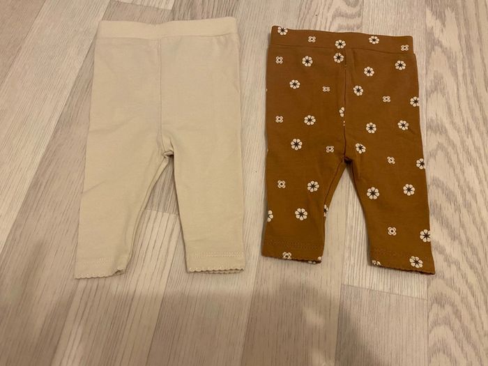 2 Leggings 1 mois Verbaudet