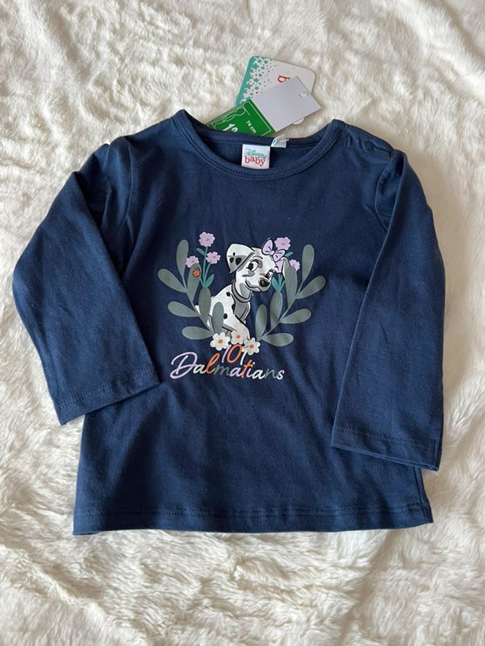 Tee shirt manche longue 101 dalmatiens disney