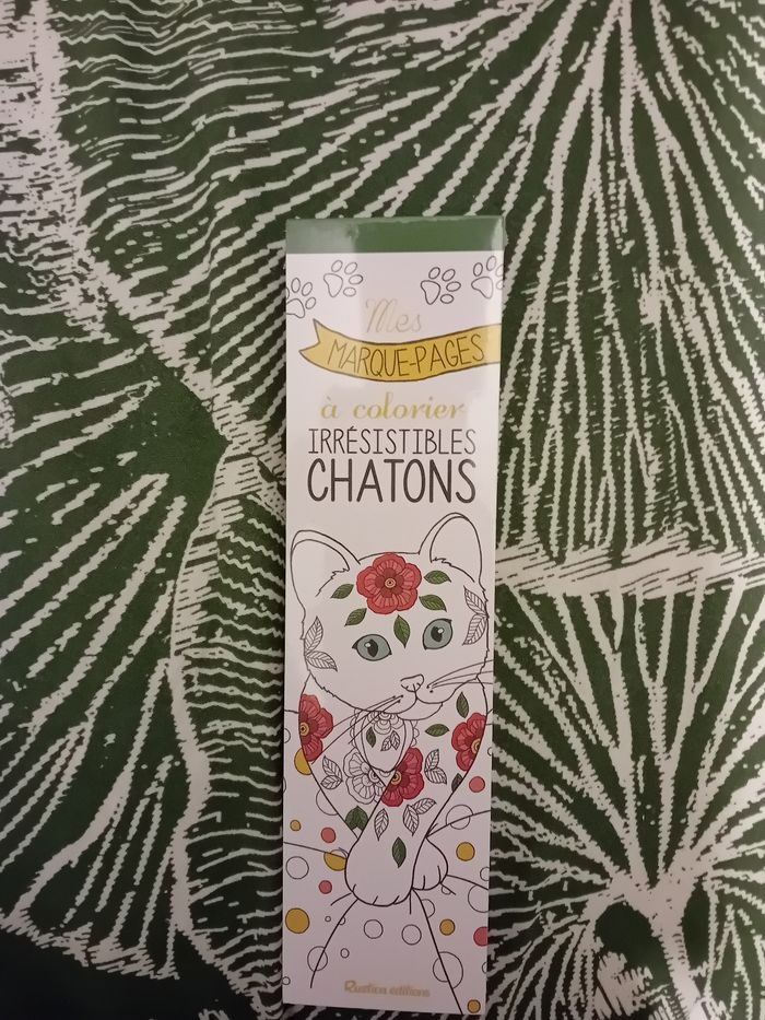 Marque page a colorier