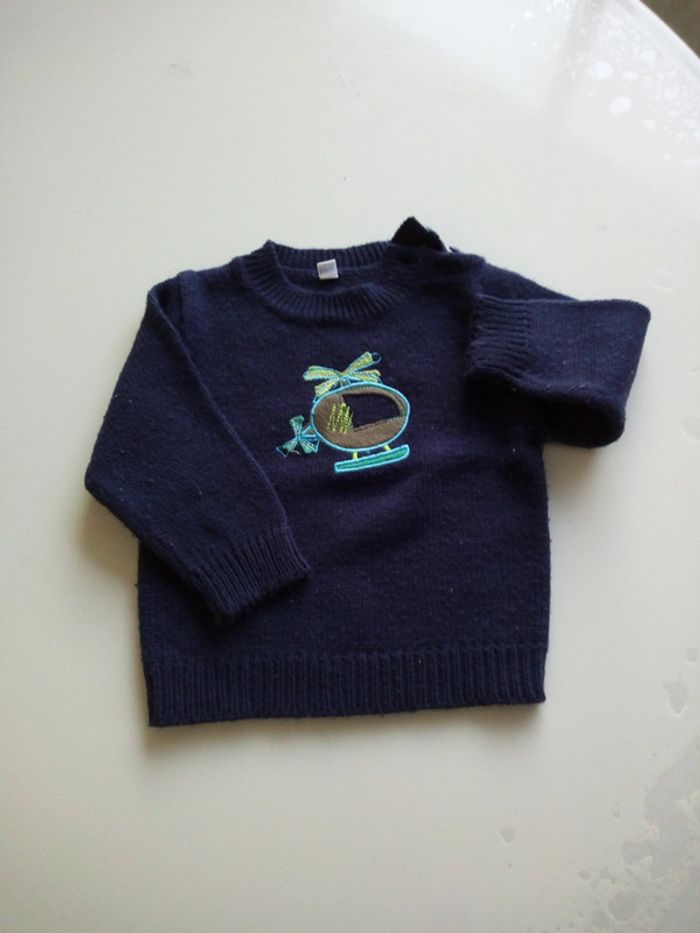 Pull bleu marine