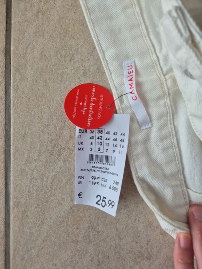 Short blanc Camaieu - photo numéro 4