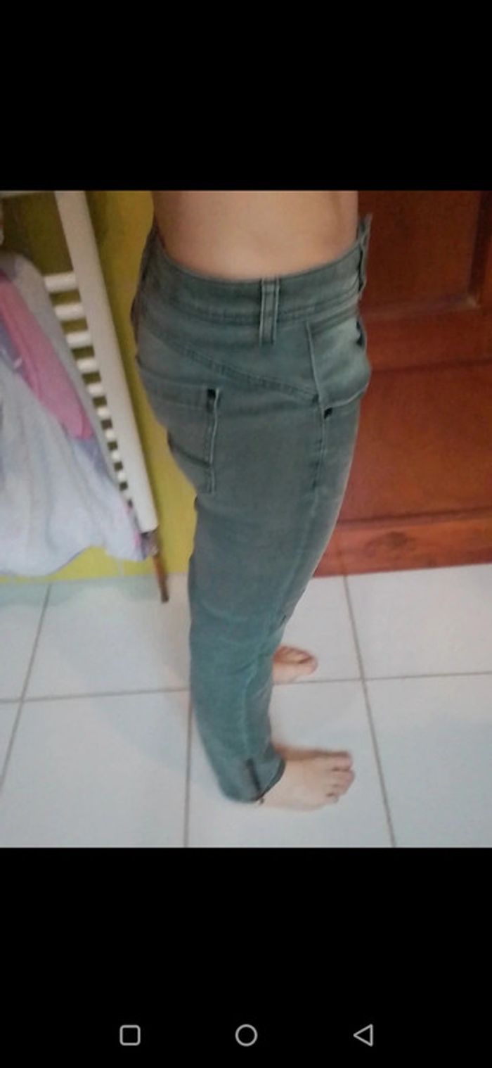Jeans femme skinny gris vert Street One - photo numéro 5