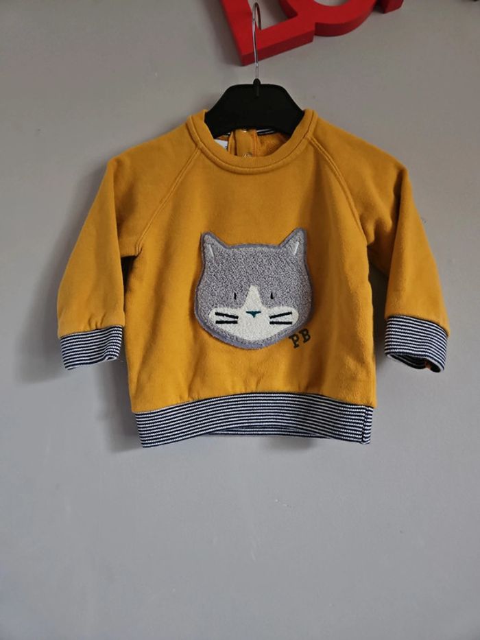 Sweat petit bateau chat