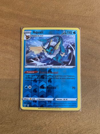 Carte Pokemon Aquali Reverse 030/185