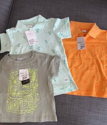 Lot de 2 polos + 1 t-shirt