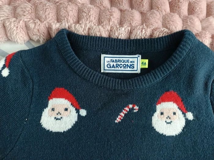 Pull noël la fabrique des garçons 4ans tbe - photo numéro 2