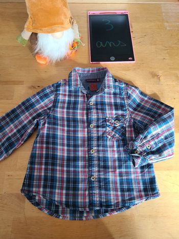 chemise à carreaux sergent major 3 ans