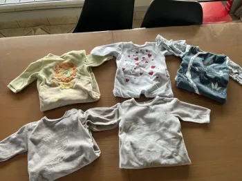 Lot de 5 pyjama, velours garçon 6 mois hivers