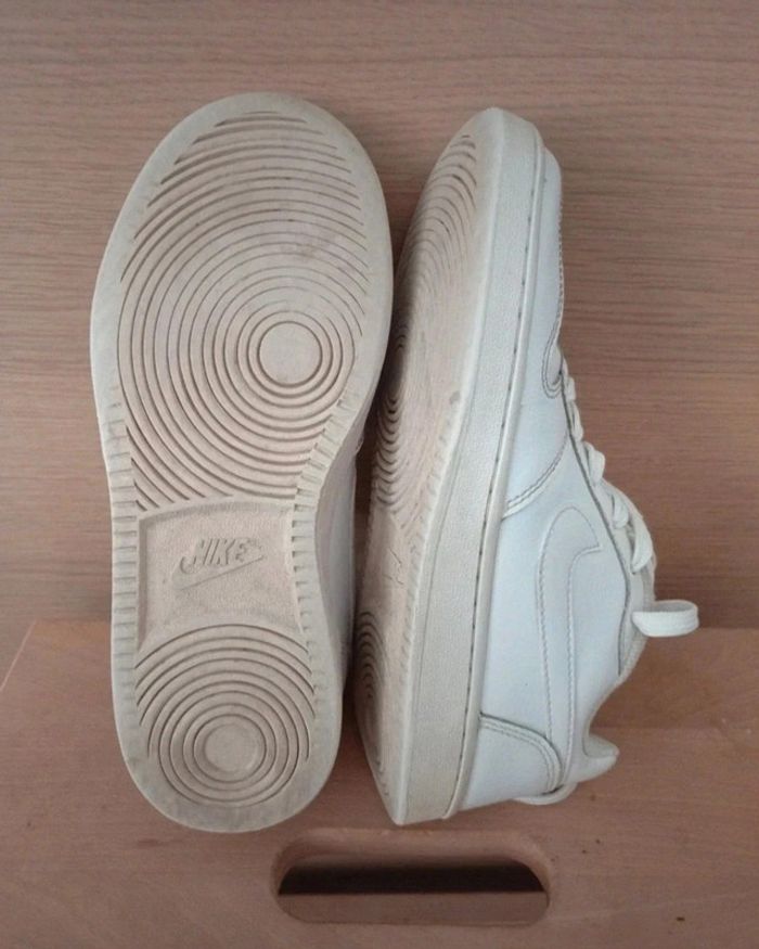 Baskets Nike Ebernon low look vintage cuir blanc 37,5 - photo numéro 7