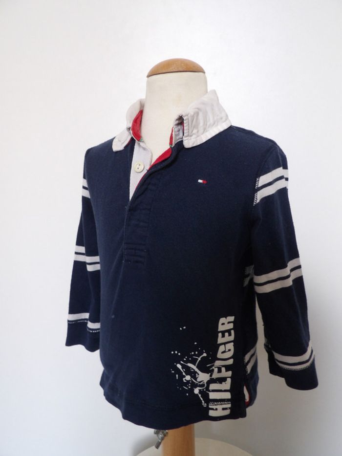 Polo- Tommy Hilfiger - 12/18 mois - photo numéro 2