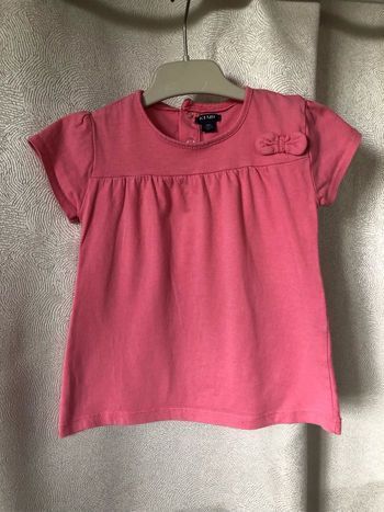 T-shirt tunique rose 18 mois Kiabi