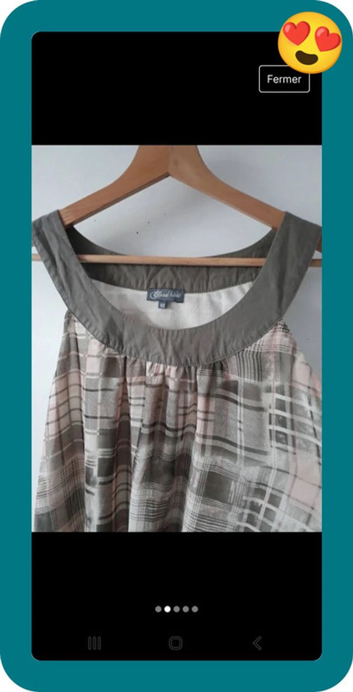 Blouse d'été Taille L💝🌿 - photo numéro 4