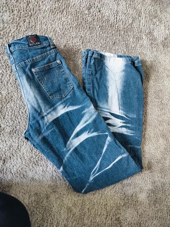 Jeans zébré évasé