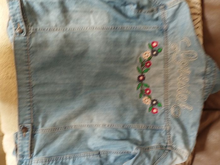 Veste jean brodee - photo numéro 2