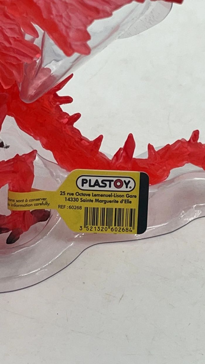 Figurine Dragons rouge transparent Plastoy neuf - photo numéro 5