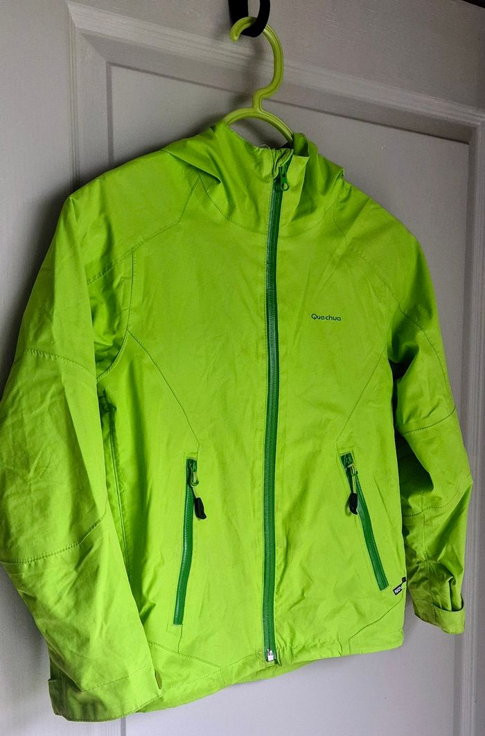 Coupe vent multi-usages multipoches vert flashy 8 ans