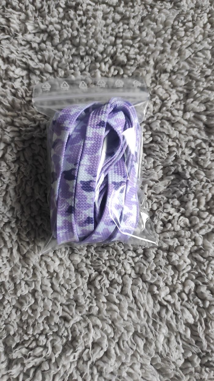 🔮 Lacets camouflage violet – 120 cm sneakers streetwear - photo numéro 4