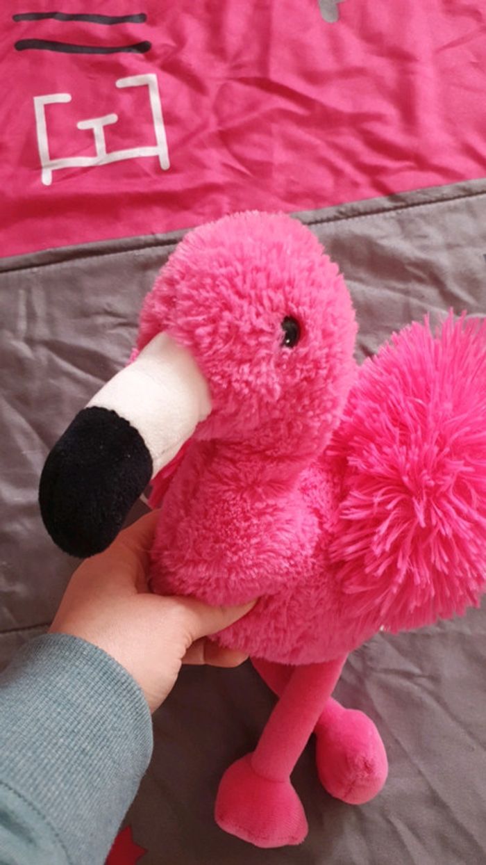 Peluche flamand rose - photo numéro 2