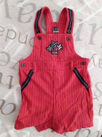 Salopette short 12 mois