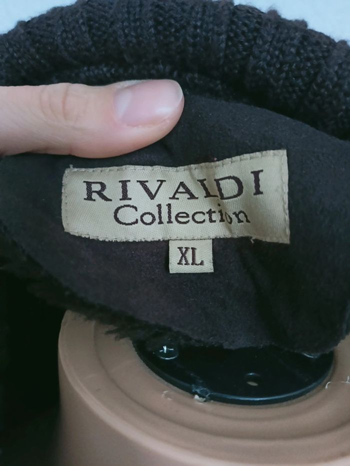 Veste mi pull/suédine marron intérieur fourré L V* - photo numéro 5