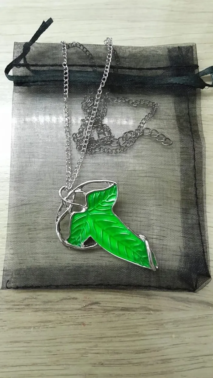 Broche/Collier - Feuille Elfique (Seigneur des Anneaux)