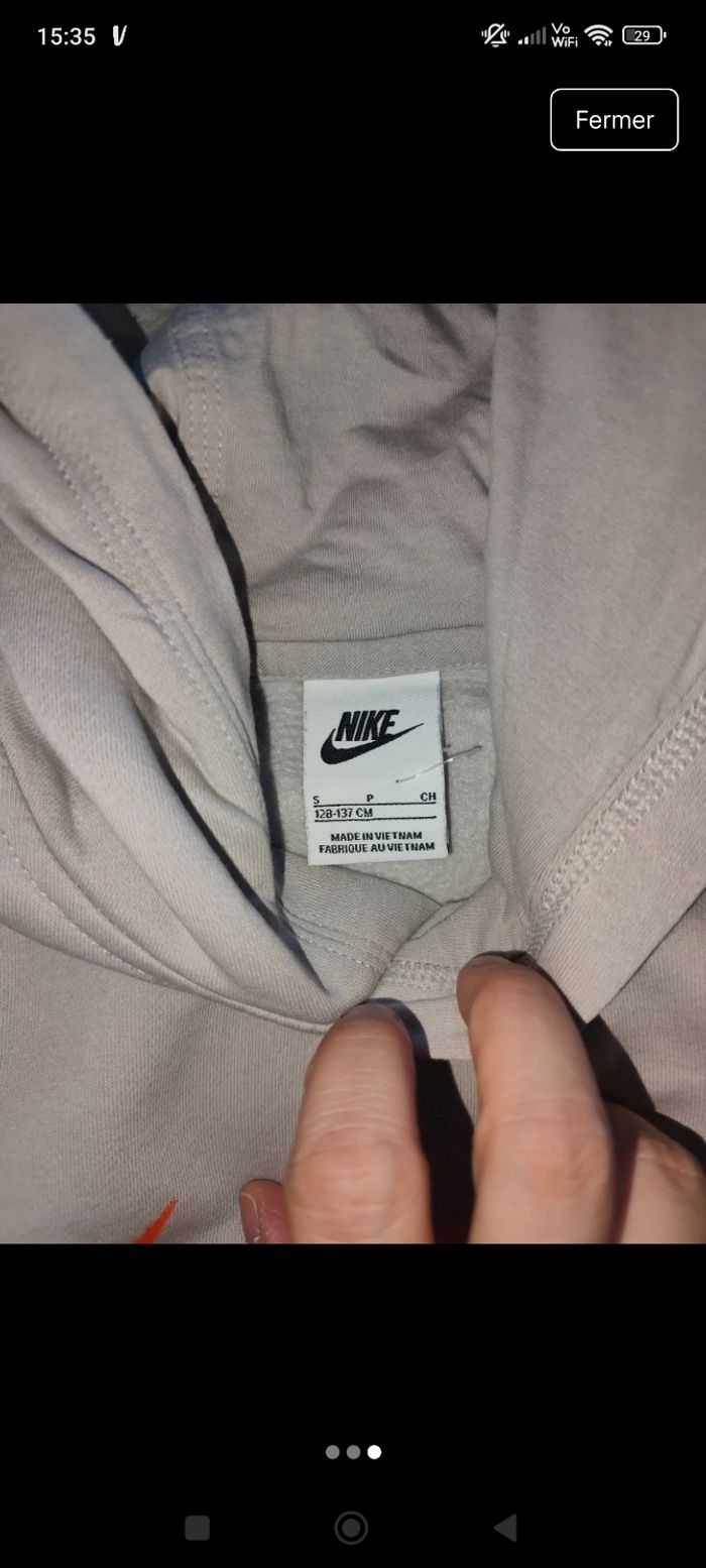 Pull Nike garçon 8 9 ans S - photo numéro 3
