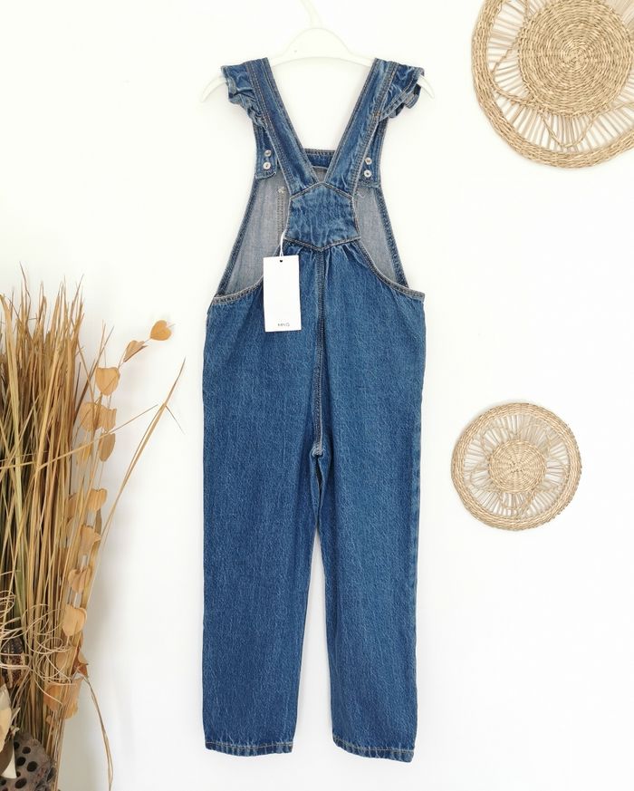 Salopette jean brut tendance à volants Mango 4/5 Ans - photo numéro 6