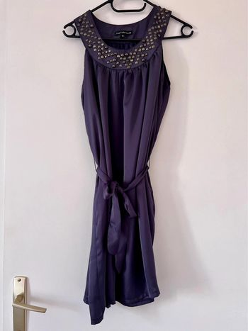 Robe taille 40 grise en soie