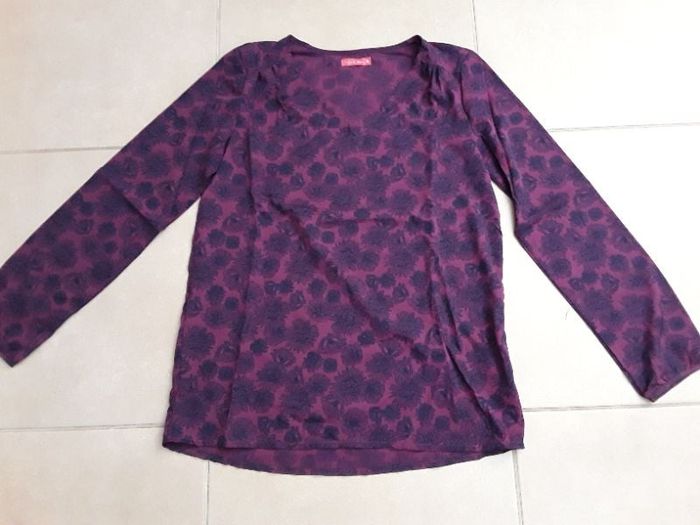 Blouse fluide violette 40 TISSAIA TBE