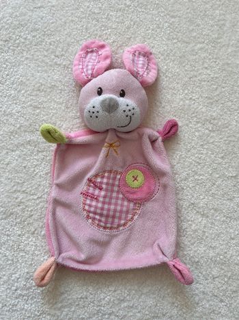 Doudou plat lapin rose Nicotoy
