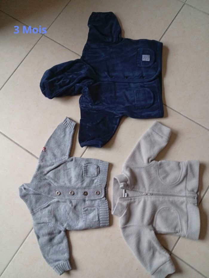 Lot de gilet 3 mois